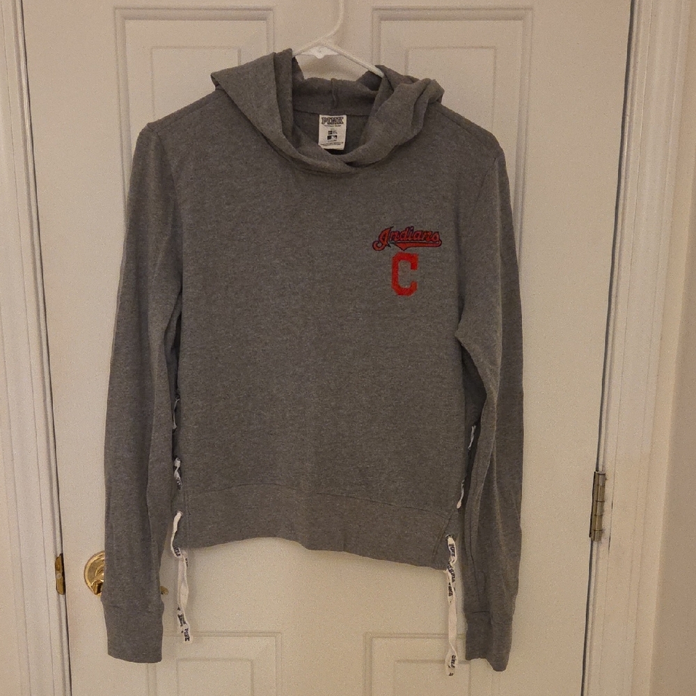 Cleveland Indians Charcoal Hoodie Vintage